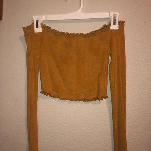 off the shoulder crop top